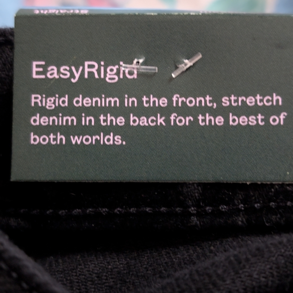 Floral Black Women's Jeans 6 - Picture 6 of 6